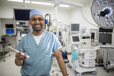 Shah with MIGS device