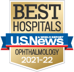 Ophthalmology Specialty badge - Best Hospitals - US New & World Report Ophthalmology 2021-2022