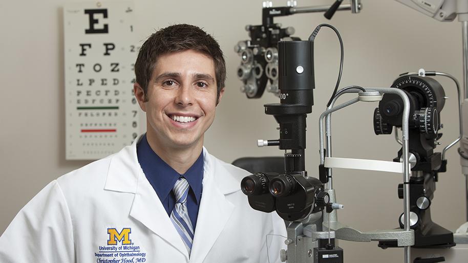 Dr. Christopher Hood in an exam room