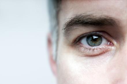 Close up of man's eye