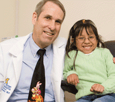 Steven Archer, MD with a young patient