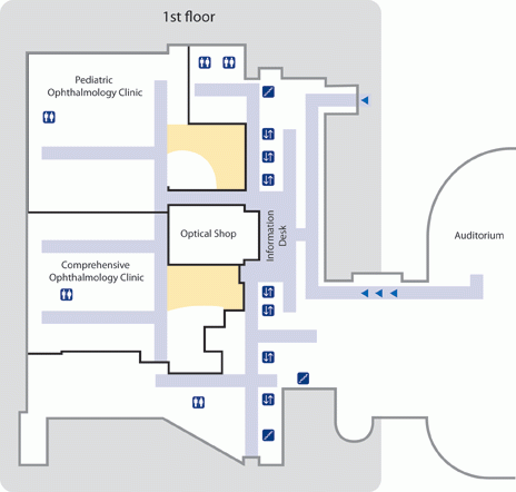 Floor Map for the first floor of KEC Ann Arbor