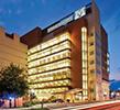 Kellogg Eye Center building at dusk.