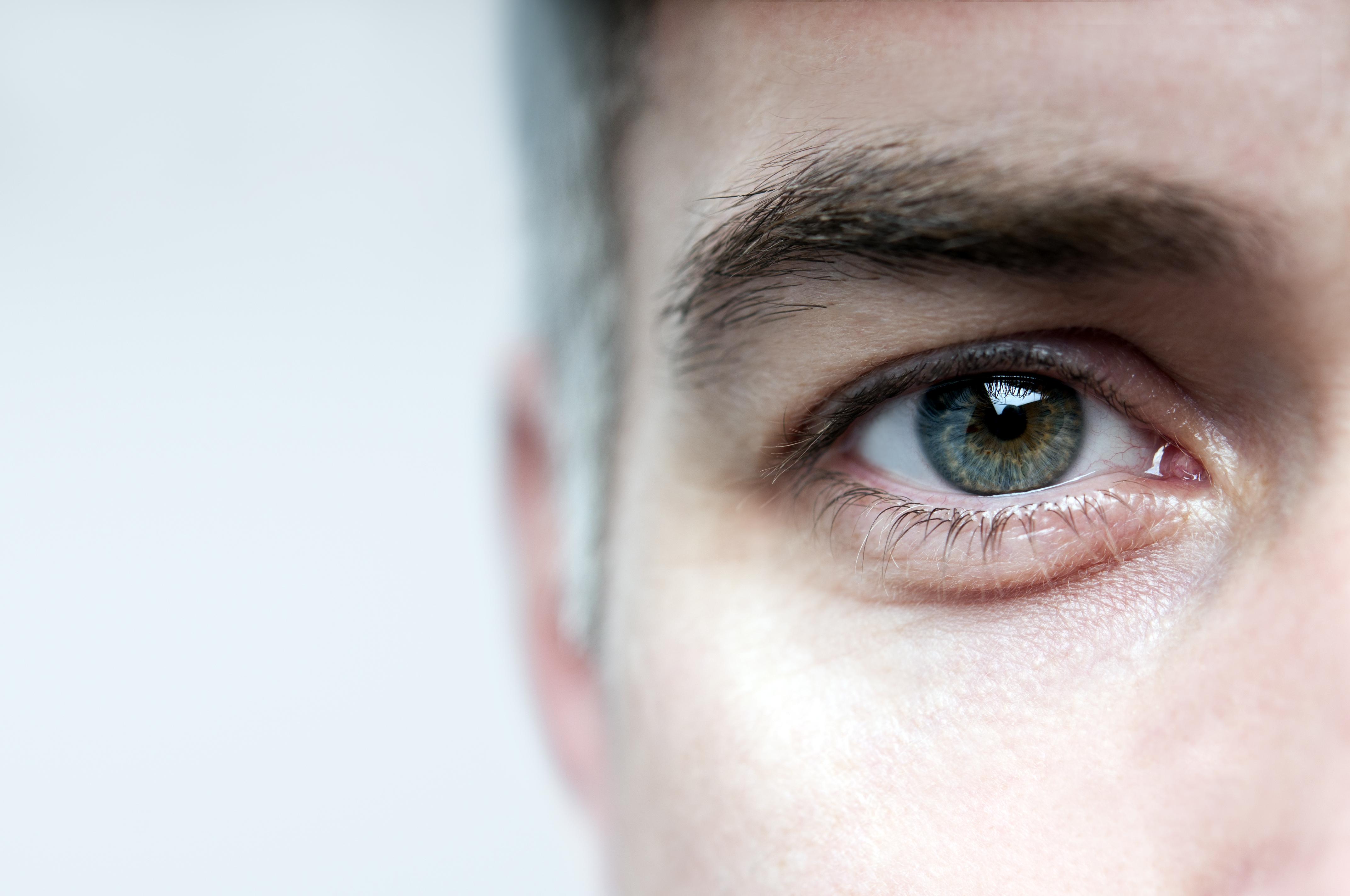 Close up of man's eye